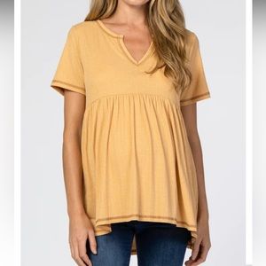Blush pink maternity top